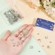 thumbnail image 3 of 50 piezas de postes para pendientes de acero inoxidable, aretes de rombo, aretes de plata cuadrados, accesorios para aretes, configuraciones de postes con cierres para orejas., 3 of 6