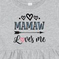 thumbnail image 4 of Inktastic Mamaw Loves Me Grandchild Girls Baby Dress, 4 of 5