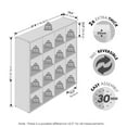 thumbnail image 3 of Furinno CUBICLE Vintage Vinyl Record Media Storage Organizer 16-Cube Amber Pine, 3 of 5