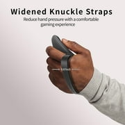 HZLucki Upgraded Controller Grips Compatible with Meta Quest 3S/Quest 3 Accessories, Extended Gradient Silicone Controller Strap, Widened Adjustable Knuckle Straps Fits Most Hands (Black)