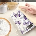thumbnail image 6 of High Precision Digital Kitchen Scale Tempered Glass Food Scale Multifunction Scale Small Kitchen Appliances Lavender-colored Butterfly Pattern, 6 of 7