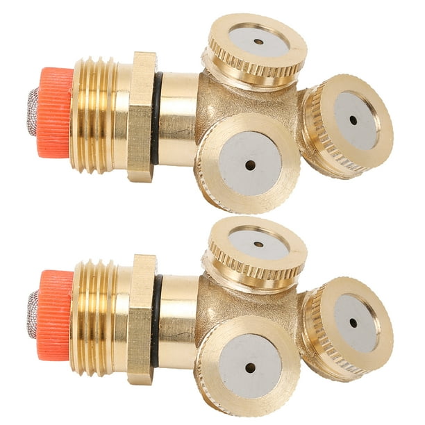Cabezal rociador de riego accesorios de riego de rosca macho G1/2 Boquilla de riego 2PCS para invernaderos para Greening de la ciudad para jardines para invernaderos de flores Higoodz Otros