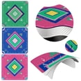 thumbnail image 6 of Mahjong Table Mat, Mahjong Gifts, 36X36 In, Foldable Portable, Rubber Base, Stitched Border, Multicolor, 1 Pc Bag, 6 of 7