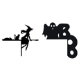 thumbnail image 1 of Letrero Metal para Esquina Puerta Halloween Adorno (bruja), 1 of 6