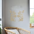 thumbnail image 2 of ESTART 2 Pieces Metal Tree Leaf Wall Decor Vine Olive Branch Leaf Wall Art Wrought Iron Scroll Sculptures for Above the Bed, Living Room, Bathroom, Hallway, Office, Outdoor Decoration (Black), 2 of 6