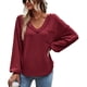 thumbnail image 3 of Camisa de Manga larga para mujer Nikou cuello en V alta capacidad, 3 of 8