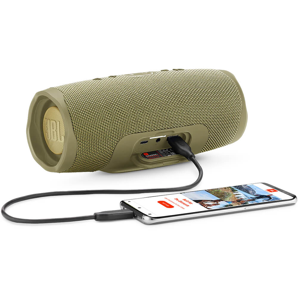 JBL Charge 4 Portable Waterproof Wireless Bluetooth Speaker - Sand - image 2 of 6