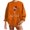 Orange, variant on Fesfesfes Ugly Christmas Sweater Women's Casual Long Sleeve Printed Ladies Xmas Sweatshirts Tops Sale Clearance
