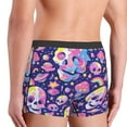 thumbnail image 3 of KLL Skull colorful mushroom Men's Cotton Boxer Briefs Underwear-Small, 3 of 8
