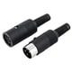 thumbnail image 1 of Par negro DIN 4 pin hembra + Audio AV para enchufe macho conector, 1 of 1