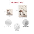 thumbnail image 7 of Coffee Gnomes Kitchen Dish Towels for Drying Dishes Set of 4, Brown Buffalo Plaid Check Farmhouse Waffle Weave Microfiber Hand Tea Bathroom Towels Quick Dry & Absorbent Towel 12x12, 7 of 7