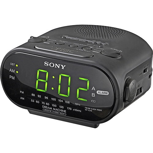 sony radio clock alarms