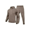 thumbnail image 4 of gbyLJF Men's Tracksuit 2 Piece Long Sleeve Hooded Sweatshirts Running Jogging Sport Suit Sets Solid Color Casual Sweatsuit, 4 of 5