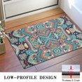 thumbnail image 3 of Multicolor Ethnic Paisley Pattern Door Rugs,Washable Non Slip Door Mats Indoor,Decorative Door Mats,Entry Mat Indoor for Entrance,Bedroom,Kitchen,Bathroom,16"x24", 3 of 6