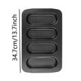 thumbnail image 2 of BotaniNest French Bread Pan With Perforated Holes For Homemade Mini Hot And Cake Baking, 2 of 2