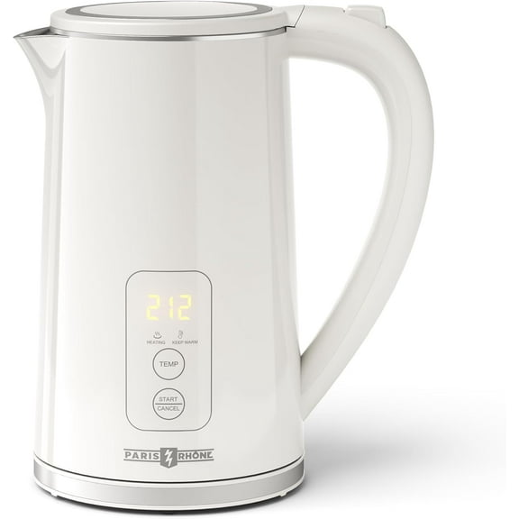 Electric Kettle Temperature Control, 1.7L Large Tea Kettle, 4H Keep Warm Hot Water Boiler with 6 Presets, LED Screen Kettles for Boiling Water, Boil-Dry Protection, BPA Free