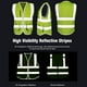 thumbnail image 5 of SFVest Alta visibilidad Chaleco reflectante de seguridad Chaleco reflectante Bolsillos múl Irfora Chaleco reflector, 5 of 7