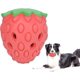 thumbnail image 1 of Juguetes masticables duraderos para perros, dispensadores de golosinas con sabor a fresa, juguetes de goma para limpiar los dientes de perros grandes, medianos y pequeños., 1 of 5