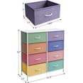 thumbnail image 5 of Sorbus Kids 8-Drawer Dresser Storage Tower, Steel Frame, Wood Top, Multi Pastel 2, 5 of 5