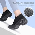 thumbnail image 4 of Yazi Slip On Breathe Mesh Walking Shoes Women Fashion Sneakers Comfort Wedge Platform Loafers, 4 of 11