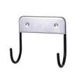 thumbnail image 2 of Yuarrent Colgador de estante de hierro eléctrico, gancho doble, tabla de planchar de acero inoxidable, organizador de pared de almacenamiento para Almacenamiento y organización del hogar Negro Yuarrent HA025555-02, 2 of 6