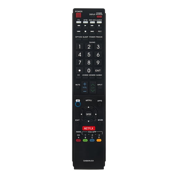 Allimity GA890WJSA Replaced Remote Compatible with Sharp TV GA935WJSA LC40LE832U LC42LE540U LC46LE830UC LC52LE832U LC60C6400U LC70LE750U LC80LE844U LC46LE830UB LC52LE830U