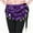 Purple, variant on zhi Women's Ornate Belly Dance Waist Skirt - Dance Practice & Events,Purple,Free Size