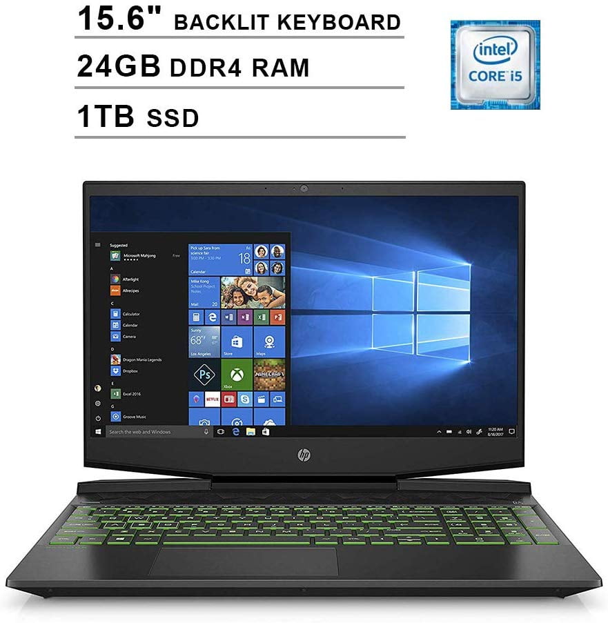 2020 HP Pavilion 15.6 Inch FHD 1080P Gaming Laptop (9th