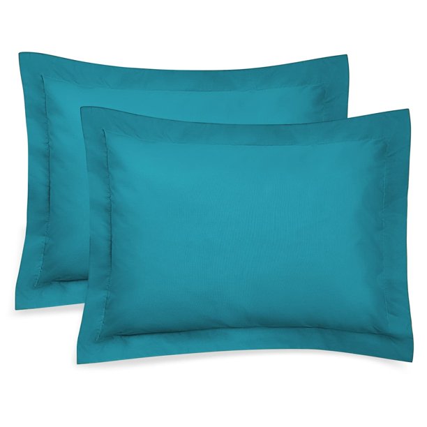 Aqua Pillow Sham, King Size Pillow Cover Decorative Turquoise Tailored