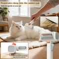 thumbnail image 4 of 2-in-1 Pet Dematting Comb, Self Detangling Grooming Brush, Undercoat Rake for Dogs and Cats, Removes Mats and Tangles, 4 of 6