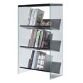 thumbnail image 4 of Convenience Concepts R4-0335 SoHo Bibliothèque Moderne à 4 Niveaux, Verre Vieilli / Gris, 4 of 6