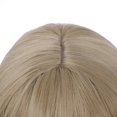thumbnail image 4 of RightOn Blonde Wig for Women Short Curly Wavy Blonde Wig with Bangs Ash Blonde Wig Synthetic Hair Party Wigs with Wig Cap, 4 of 7