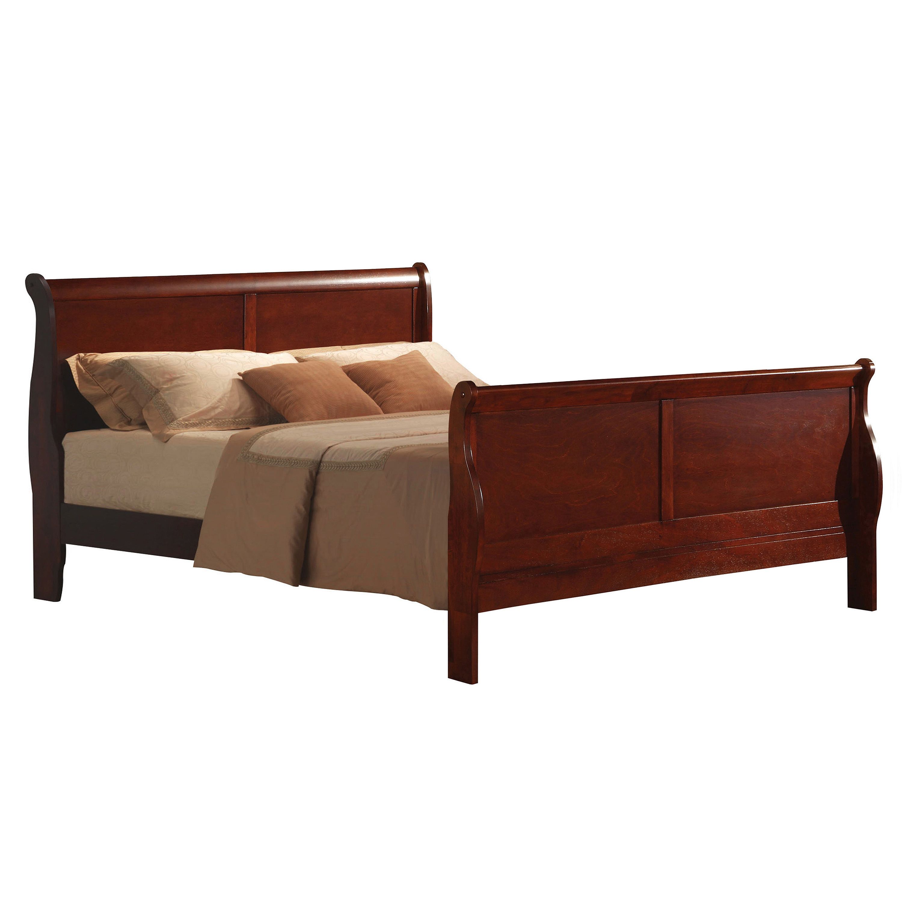 ACME Louis Philippe III California King Bed in Cherry 19514CK - image 2 of 2