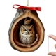 thumbnail image 1 of LUVCLS Adorno navideño de animales, adorno acrílico 2D con patrón de animales para árbol de Navidad, adorno colgante de búho con decoraciones forestales, adornos de búho para amigos para árbol de Na, 1 of 7
