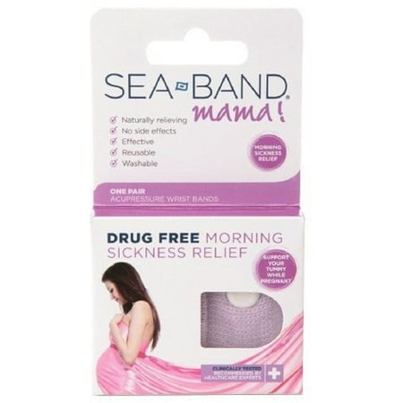 Sea-Band Mama Drug Free Morning Sickness Relief Wrist Band 1 (Best Sea Sickness Bands)