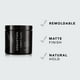 thumbnail image 4 of Arcilla para el cabello Sebastian Craft Clay, removible y texturizante, 50 ml, 4 of 9