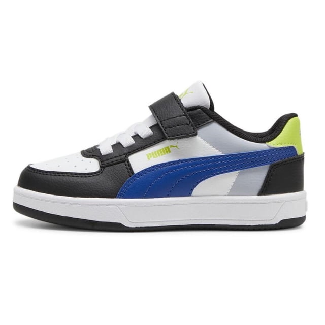 Tenis Puma Caven 2.0 Block PS para Niños 16.5 A 21.5. 394462-06 blanco 20.5