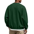 thumbnail image 5 of hoksml Men s Crew Neck Sweatshirt Cropped Loose Drop Shoulder Elastic Waist for Casual Daily Work Outdoor Comfort, 5 of 5