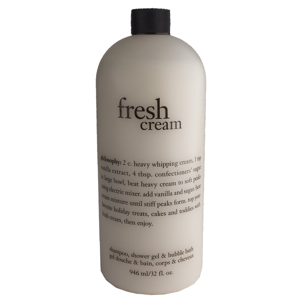 Philosophy Fresh Cream Shampoo, Shower Gel & Bubble Bath, 946ml/32oz
