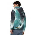 thumbnail image 4 of Wukai Surfing Shark Print Men's Zip-Up Hoodie,Fleece Full-Zip Hoodie for Men, Hooded Sweatshirt-3X-Large, 4 of 5