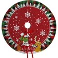 thumbnail image 1 of 36/48/59 inch Christmas Tree Skirt, Polyester Printed Single-Layer Tree Bottom Apron Set (Including Christmas Sock), Suitable for Christmas Decoration and Layout in Shopping Centers, Hotels, Homes, 1 of 8