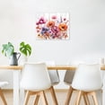 thumbnail image 2 of Colorful Floral Wall Art for Living Room,Pink Watercolor Flower Plant on Farmhouse Wood Canvas Wall Art Country Wildflower Framed Wall Art for Bedroom Bathroom Home Wall Decor,12L X 16W inches, 2 of 6