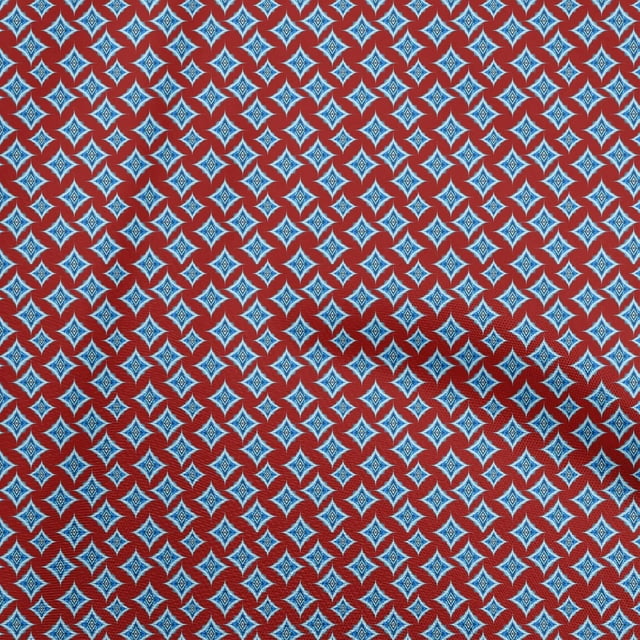 oneOone Rayon Red Fabric Asian Ikat Sewing Craft Projects Fabric Prints By Yard 56 Inch Wide