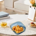 thumbnail image 3 of Plastic Snack Serving Bowl with Gold Rim, Decorative Dessert Nut Tray, Lightweight Serving Plate for Candy, Snacks, Fruit, Tabletop, Home Kitchen, Party Display(Style A), 3 of 3