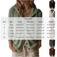 thumbnail image 4 of Axdhxbd Hollow Out Hooded Cardigan Sweater for Women Button Up Open Front Sweaters Loose Fit Lightweight Long Sleeve Crochet Sweaters M, 4 of 7