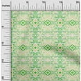 thumbnail image 2 of oneOone Viscose Jersey Light Green Fabric Tribal Craft Projects Decor Fabric Printed By The Yard 60 Inch Wide, 2 of 7