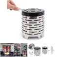 thumbnail image 2 of Portable Mini Camping Heater Cap Outdoor Gas Stove Cover Warmer Heater Stainless Steel, 2 of 5
