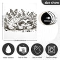 thumbnail image 3 of Line Sloth Sleeps Dishwasher Magnetic Covers Magnet Sticker Kitchen Decor Dishwasher Refrigerator Front Door Covers Decorative Magnetic 23" x 26", 3 of 5