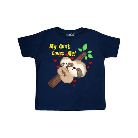 

Inktastic My Aunt Loves Me Gift Toddler Boy or Toddler Girl T-Shirt