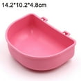 thumbnail image 2 of 3pcs pet plastic hanging bowl pet drinking water feeding hanging bowl - pink, 2 of 5
